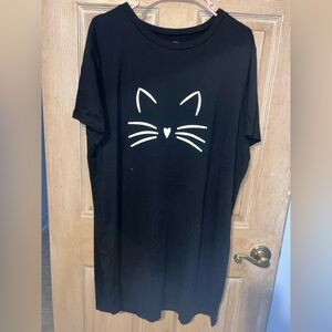SHEIN Black Cat Face PJs